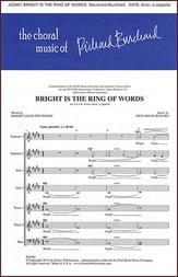 Bright is the Ring of Words SSAATTBB choral sheet music cover